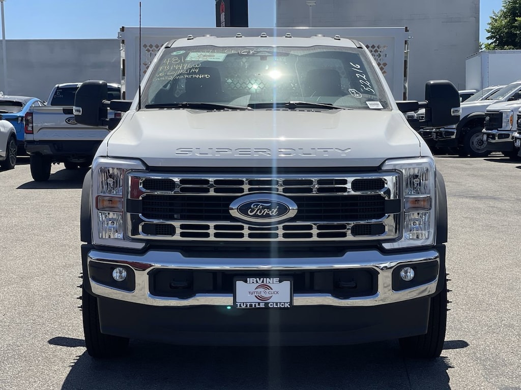 New 2024 Ford Super Duty F-550 DRW Diesel XL ROYAL 12' STAKE BED Truck Standard Cab
