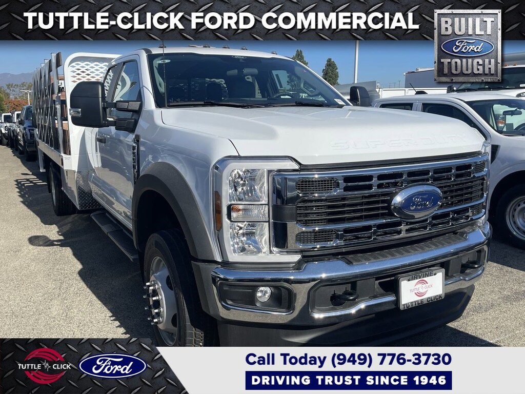 New 2026 Ford Super Duty F-550 DRW Diesel XL SCELZI 12' STAKE BED Truck Super Cab