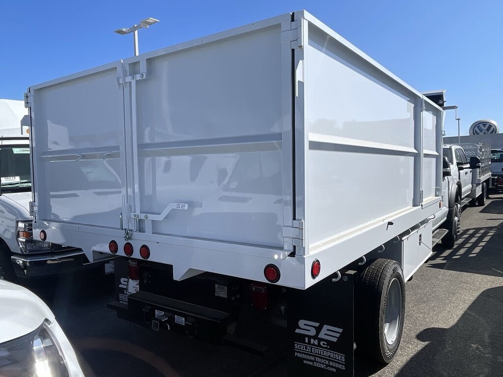 New 2024 Ford Super Duty F-550 DRW XL SCELZI 12' LANDSCAPE DUMP Truck Extended Cab