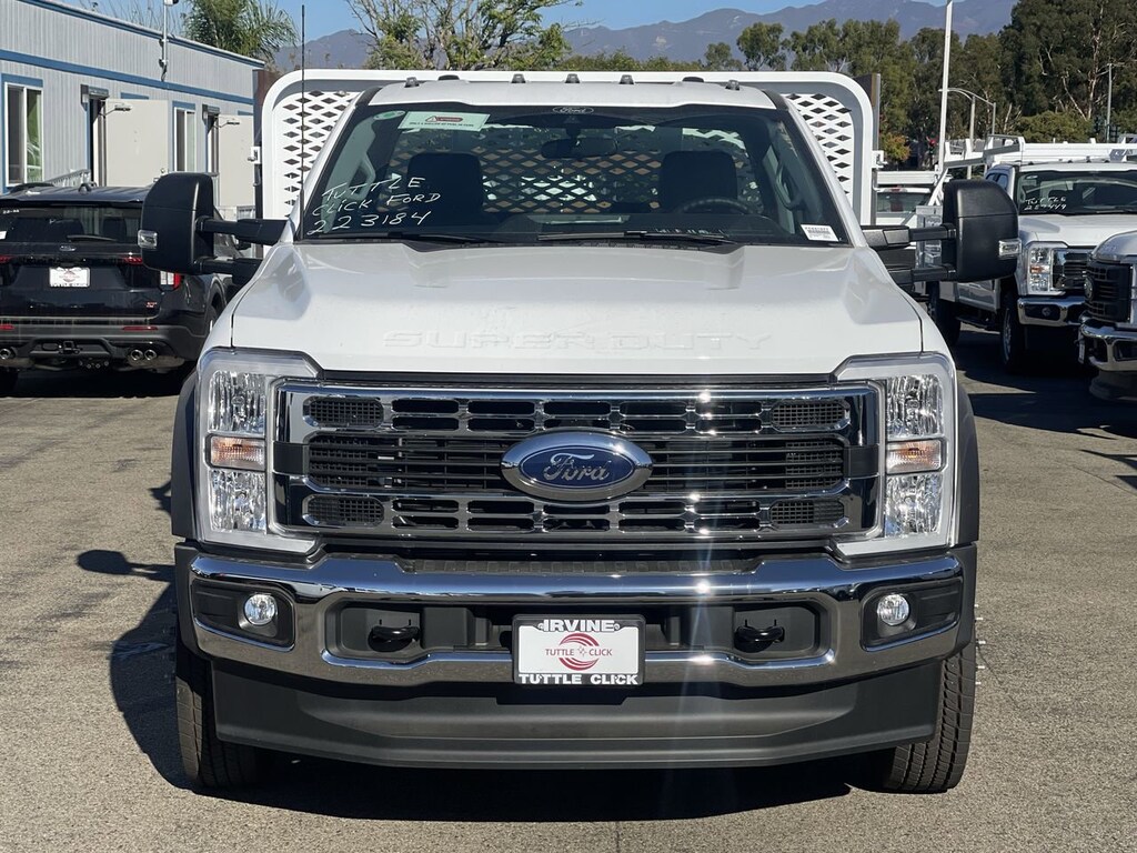 New 2024 Ford Super Duty F-450 DRW SCELZI 12' STAKE BED Truck Regular Cab