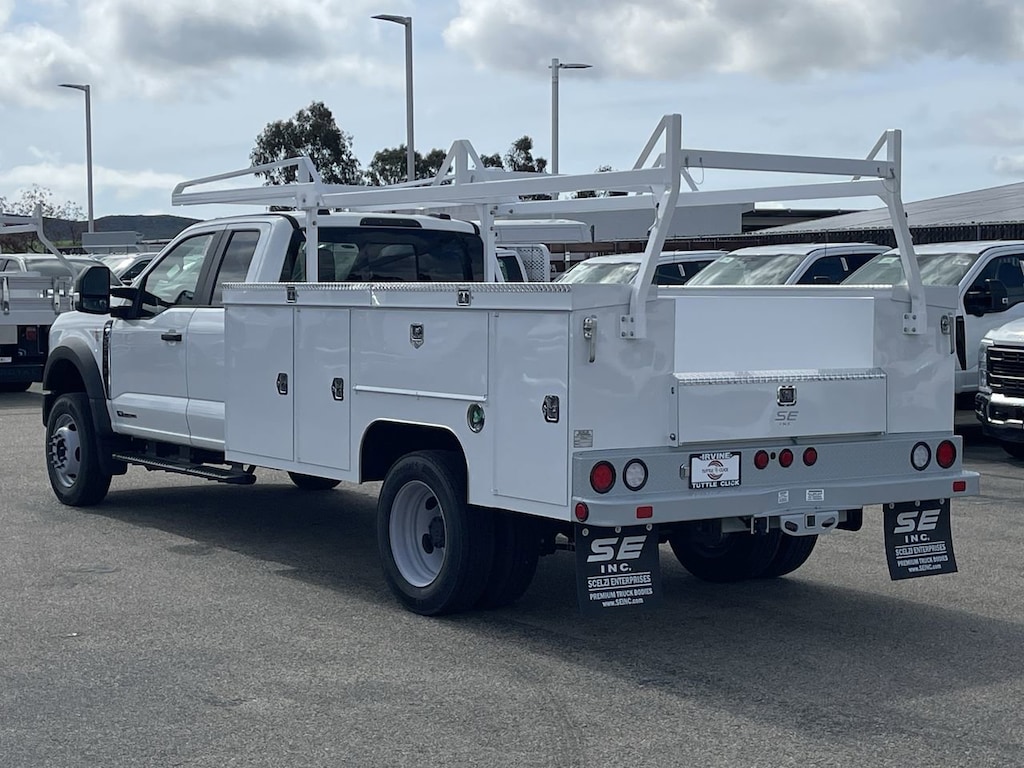 New 2024 Ford Super Duty F-550 DRW Diesel XL SCELZI 11' UTILITY Truck Extended Cab