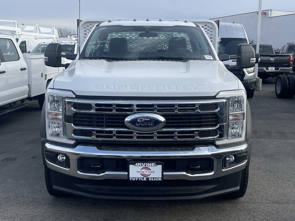 New 2024 Ford Super Duty F-450 DRW SCELZI 12' STAKE BED Truck Regular Cab
