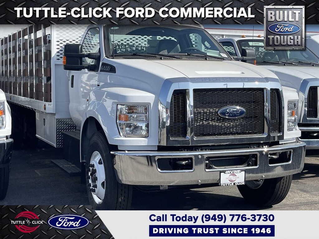 New 2026 Ford S-DTY F-650 SCELZI 24' STAKE BED W/ LIFT GATE Truck Regular Cab
