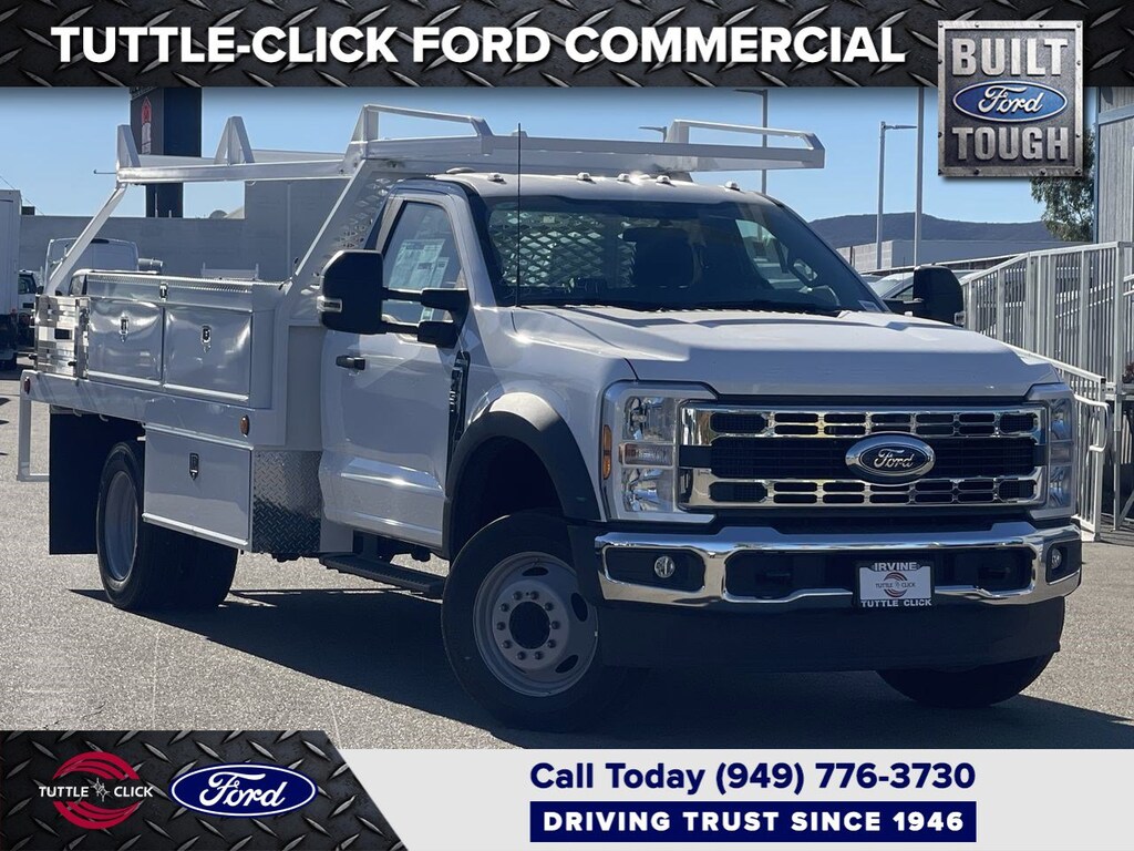 New 2024 Ford Super Duty F-450 DRW SCELZI 12' CONTRACTOR Truck Regular Cab