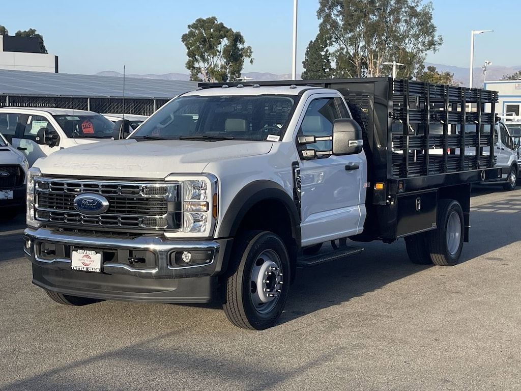 New 2024 Ford Super Duty F-550 DRW XL KNAPHEIDE 12' STAKE BED Truck Standard Cab