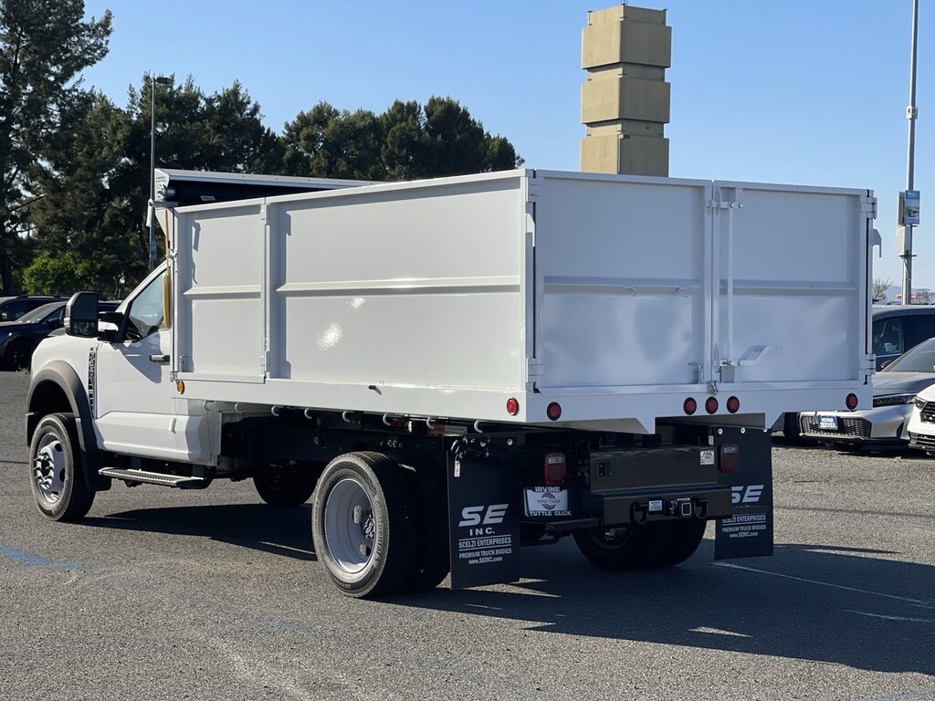 New 2024 Ford Super Duty F-450 DRW XL SCELZI 12' LANDSCAPE DUMP Truck Regular Cab
