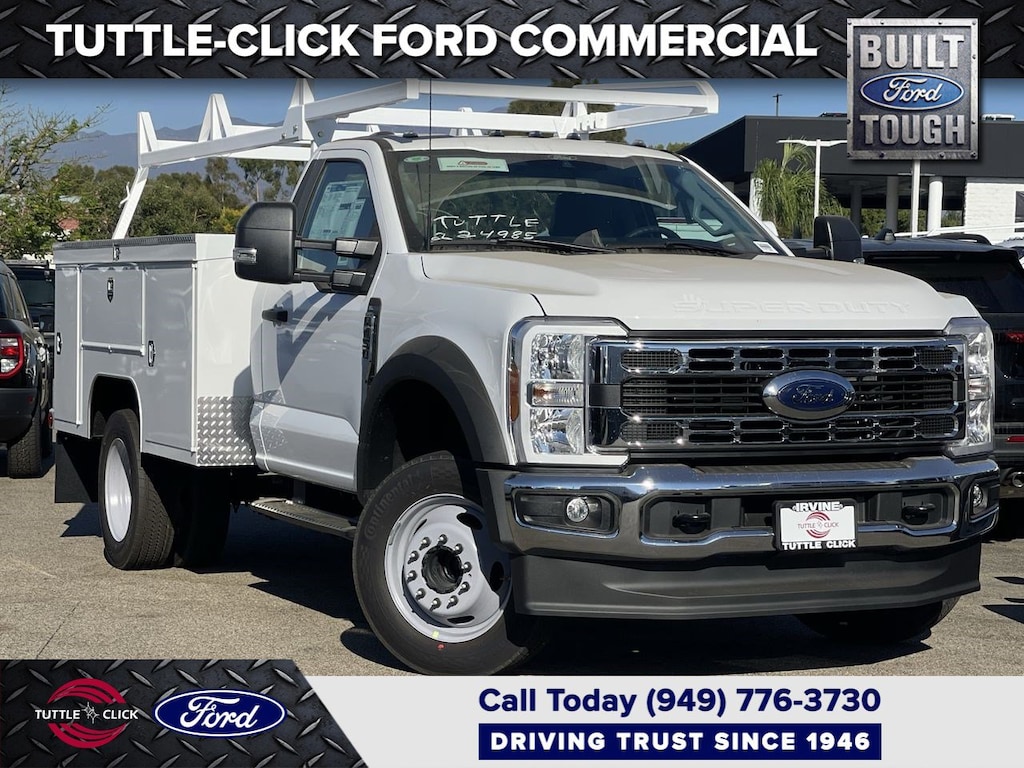 New 2024 Ford Super Duty F-450 DRW SCELZI 9' UTILITY Truck Regular Cab