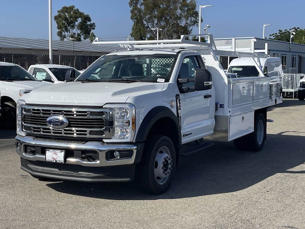 New 2025 Ford Super Duty F-550 DRW Diesel XL HARBOR 12' CONTRACTOR Truck Regular Cab