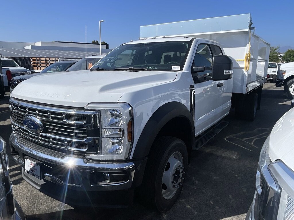 New 2024 Ford Super Duty F-550 DRW XL SCELZI 12' LANDSCAPE DUMP Truck Extended Cab