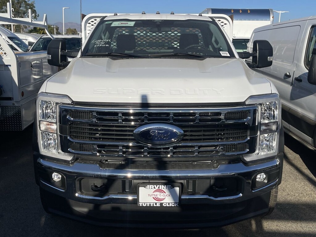 New 2024 Ford Super Duty F-450 DRW SCELZI 12' STAKE BED Truck Regular Cab