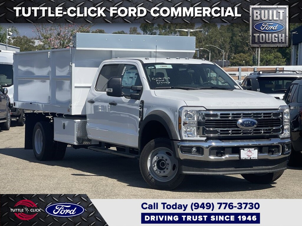 New 2024 Ford Super Duty F-450 DRW SCELZI 12' GARDNER DUMP Truck Crew Cab