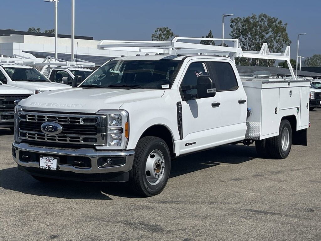 New 2023 Ford Super Duty F-350 DRW SCELZI 9' UTILITY Truck Crew Cab