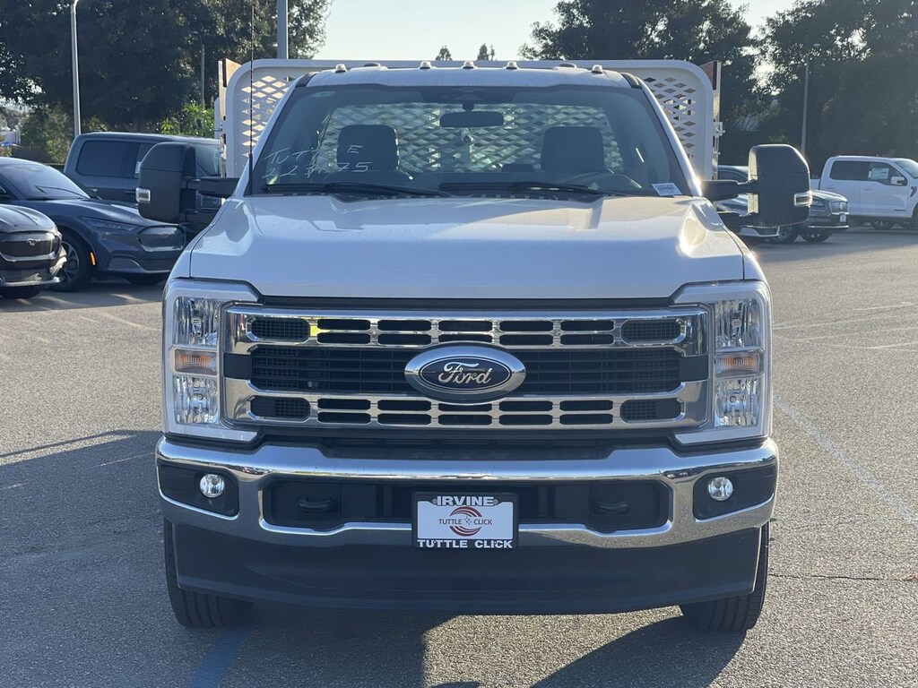 New 2023 Ford Super Duty F-350 DRW SCELZI 12' STAKE BED Truck Regular Cab