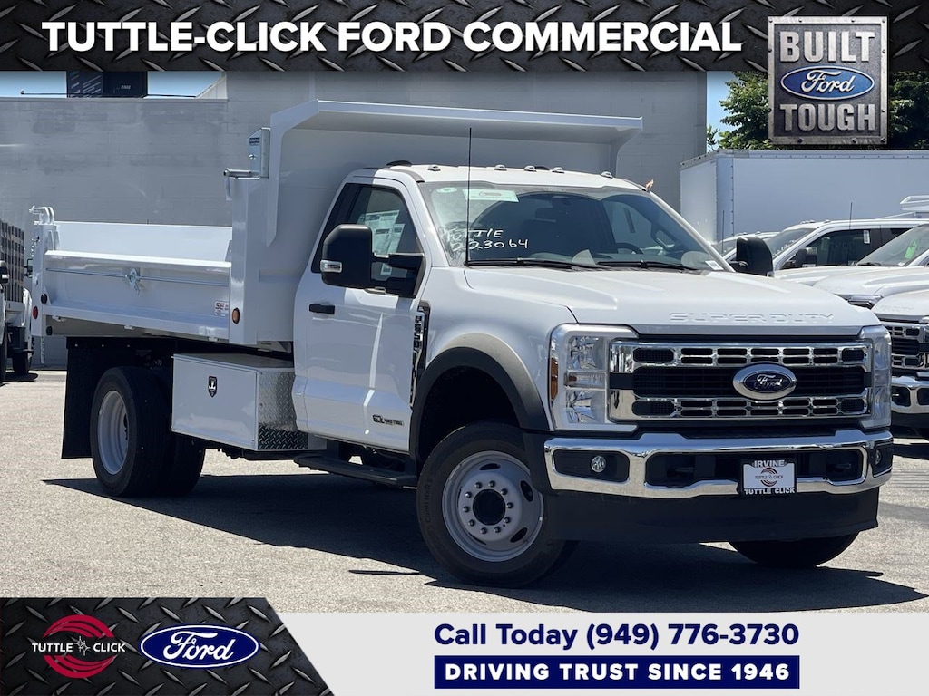 New 2024 Ford Super Duty F-550 DRW Diesel XL SCELZI 12' DUMP Truck Standard Cab