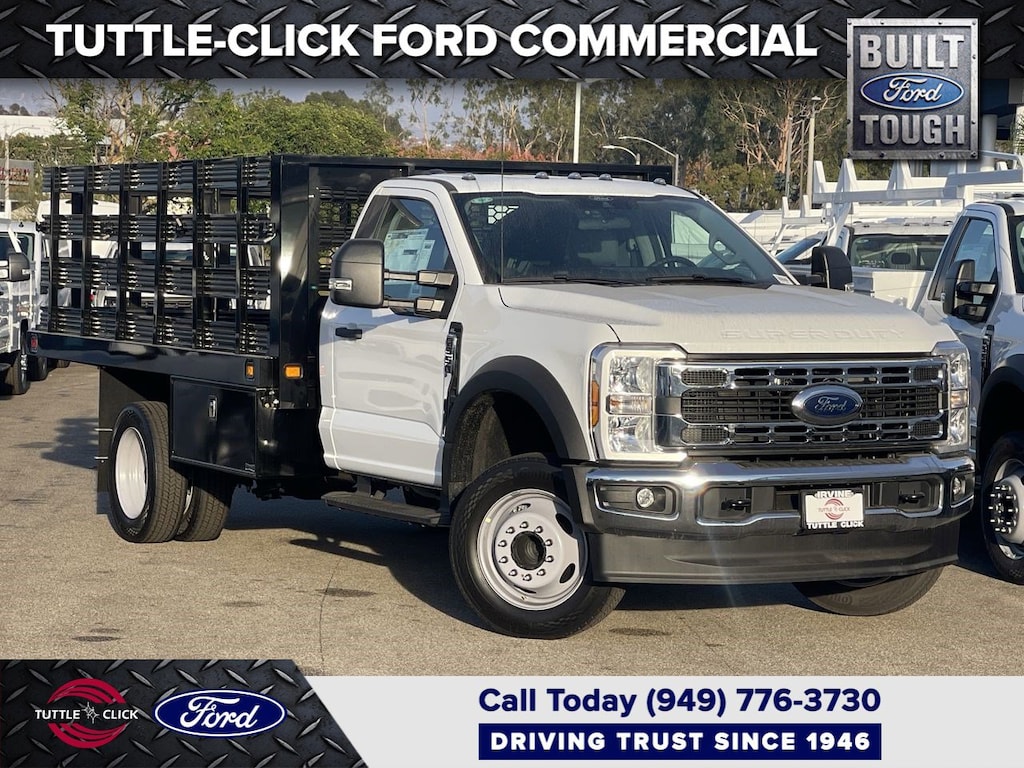 New 2024 Ford Super Duty F-550 DRW XL KNAPHEIDE 12' STAKE BED Truck Standard Cab