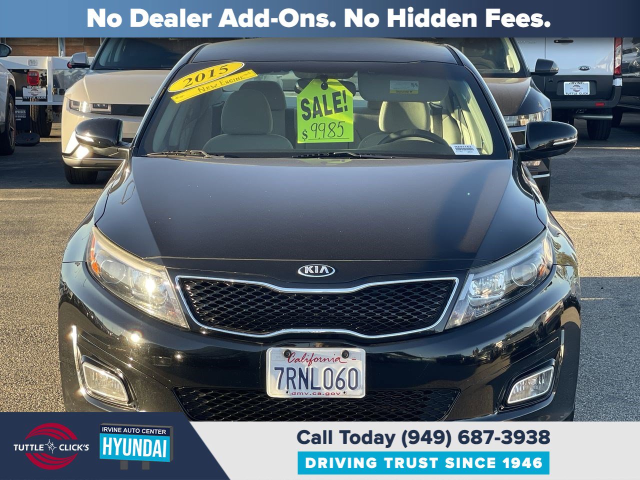 Used 2015 Kia Optima LX with VIN 5XXGM4A72FG444025 for sale in Irvine, CA