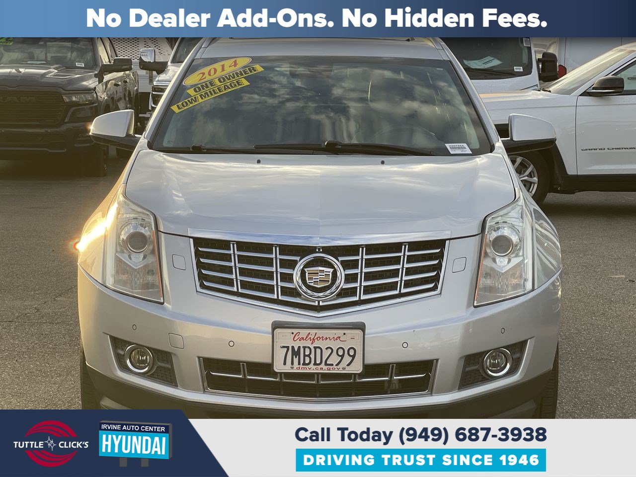 Used 2014 Cadillac SRX Performance Collection with VIN 3GYFNCE3XES675672 for sale in Irvine, CA
