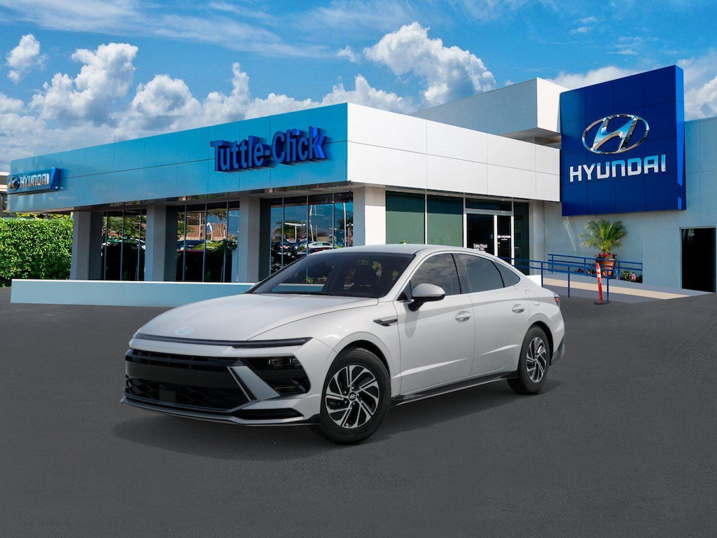 New 2026 Hyundai Sonata Hybrid Blue Sedan