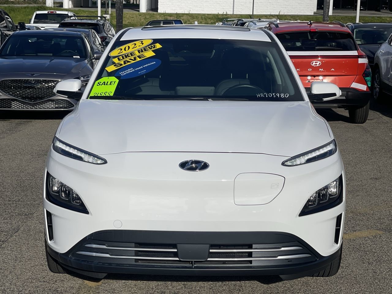 Certified 2023 Hyundai Kona EV Limited with VIN KM8K53AG8PU162772 for sale in Irvine, CA