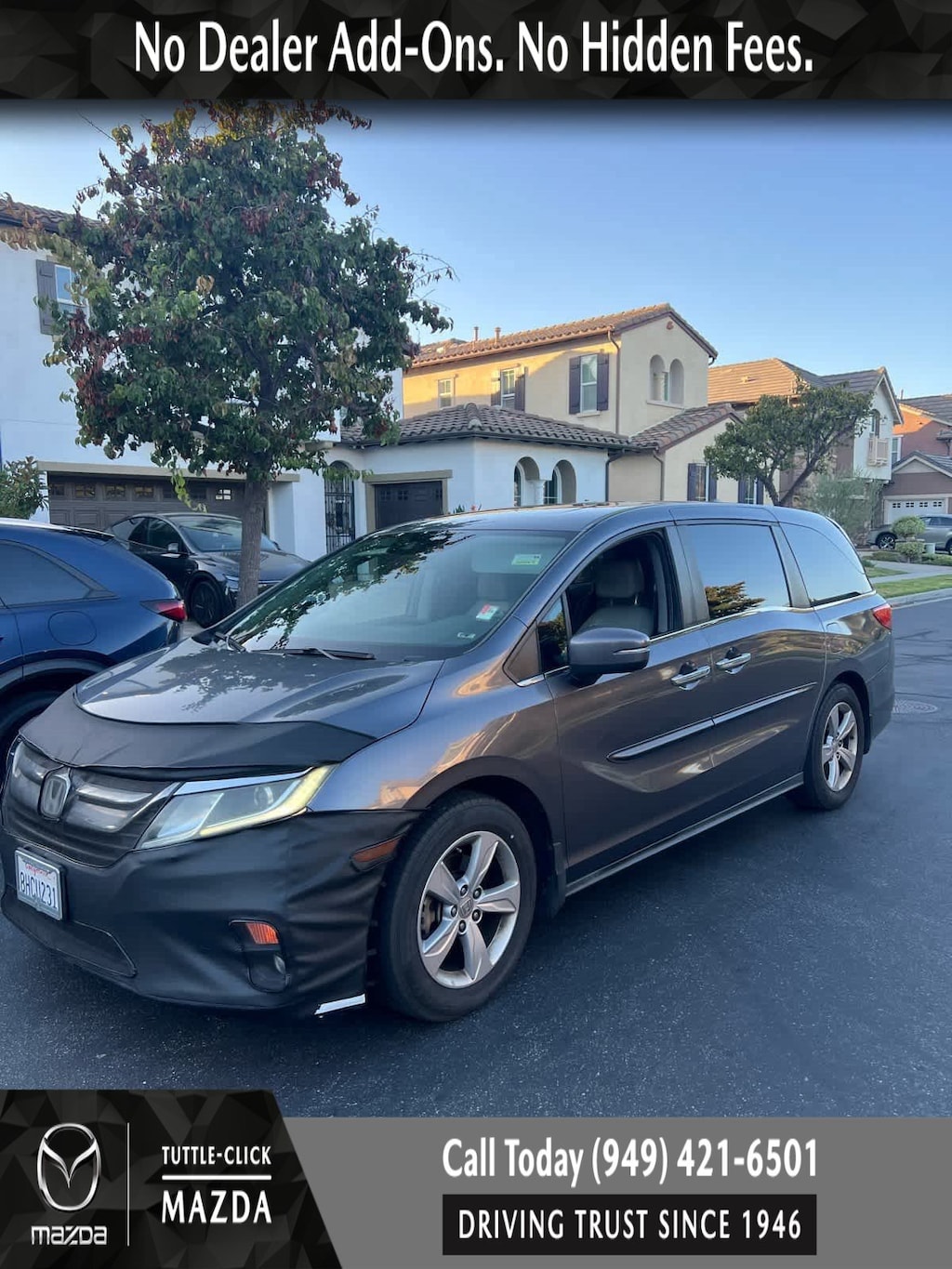Used 2019 Honda Odyssey EX-L w/Navi/RES Mini-van, Passenger