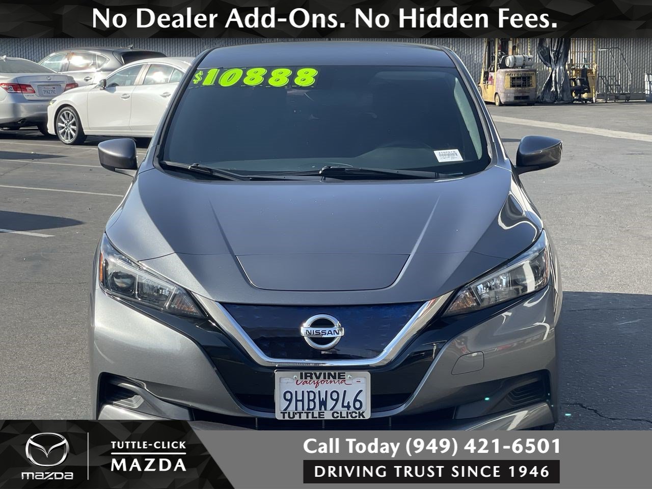 Used 2021 Nissan Leaf S with VIN 1N4AZ1BV5MC552337 for sale in Irvine, CA