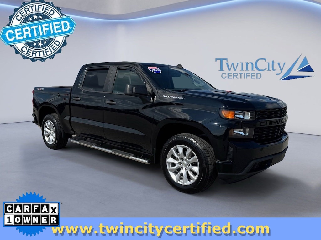 Certified 2020 Chevrolet Silverado 1500 Custom Custom 4WD Crew Cab 147