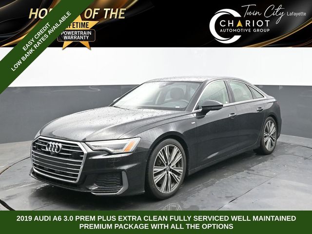 Gray Metallic 2019 Audi A6 55 TFSI quattro Premium Plus Sedan AWD Sedan All-Wheel Drive 7-Speed Automatic