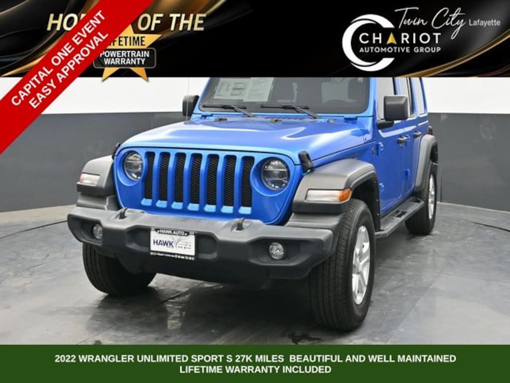 Used 2022 Jeep Wrangler Unlimited Sport S SUV