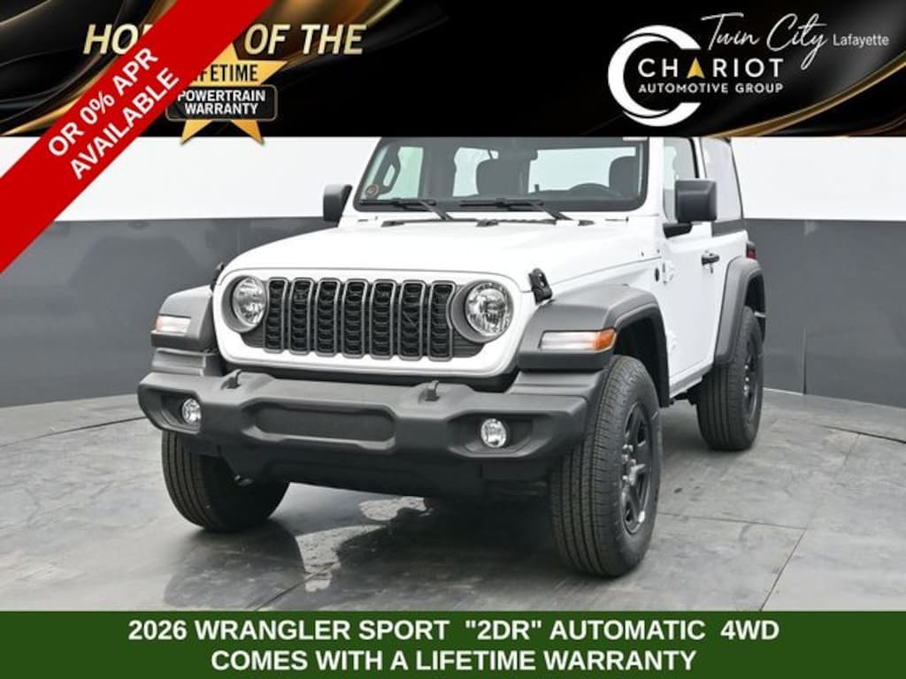 New 2026 Jeep Wrangler 2-DOOR SPORT Sport Utility