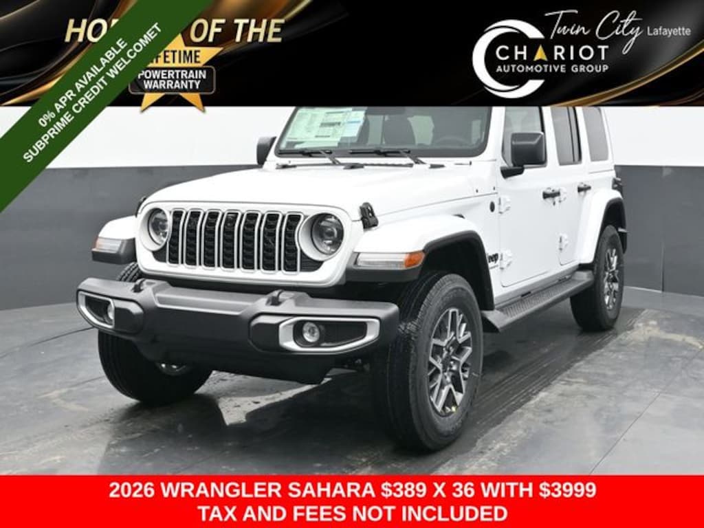 New 2026 Jeep Wrangler Sahara Sport Utility
