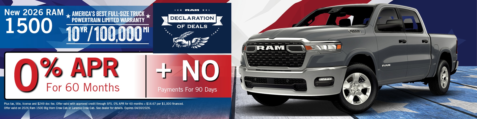 2026 Ram 1500 Offer | Twin City CDJR