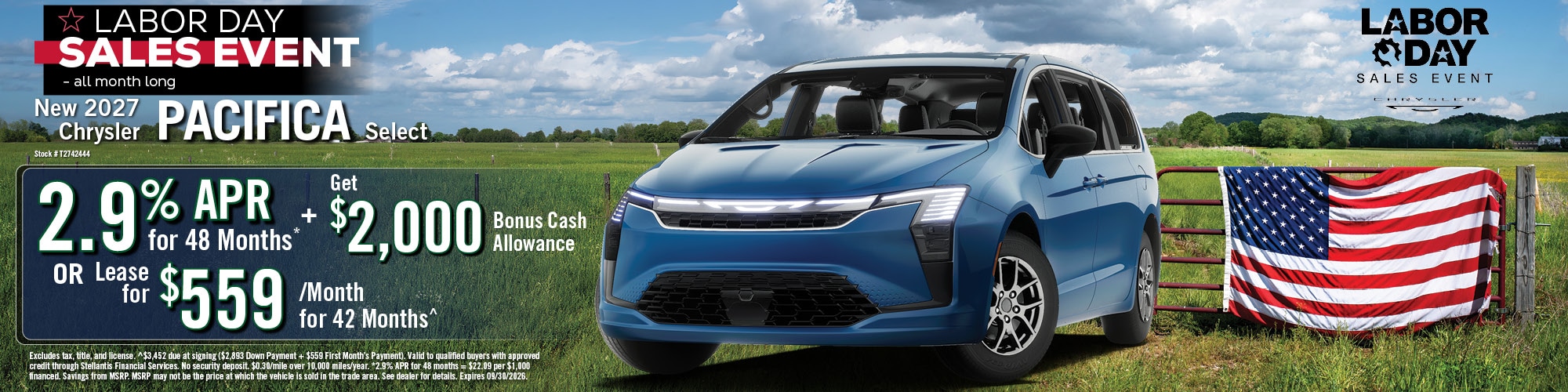 2027 Chrysler Pacifica Offer | Twin City CDJR