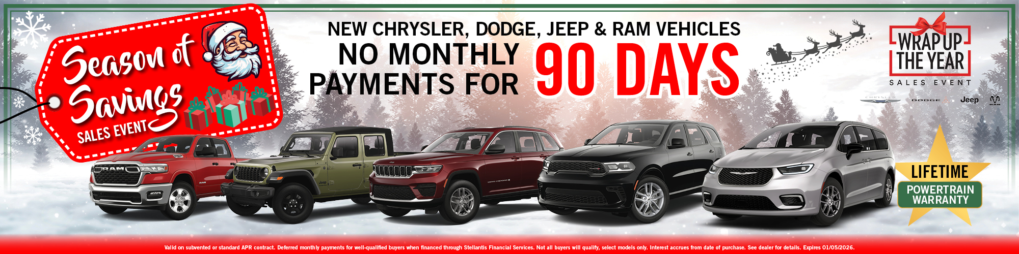 No Pamynets for 90 Days | Twin City CDJR