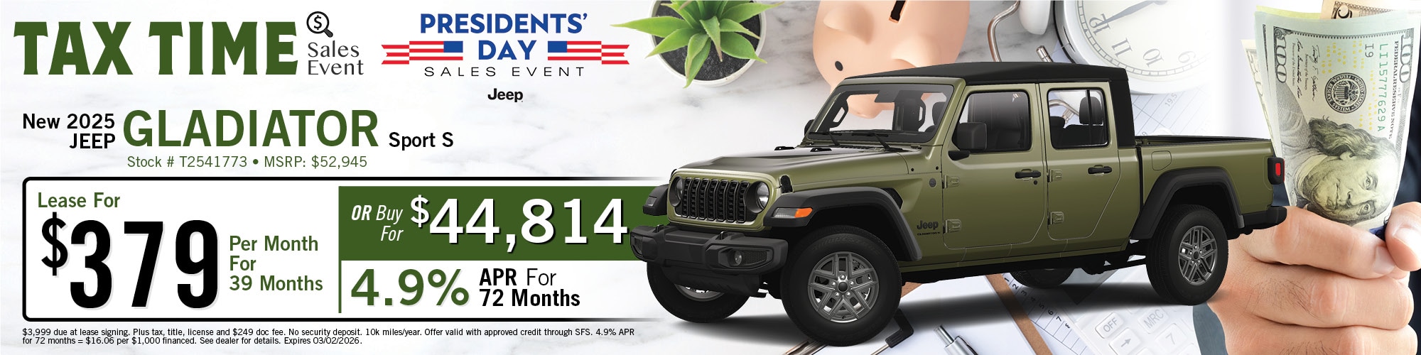 2025 Jeep Gladiator Offer | Twin City CDJR