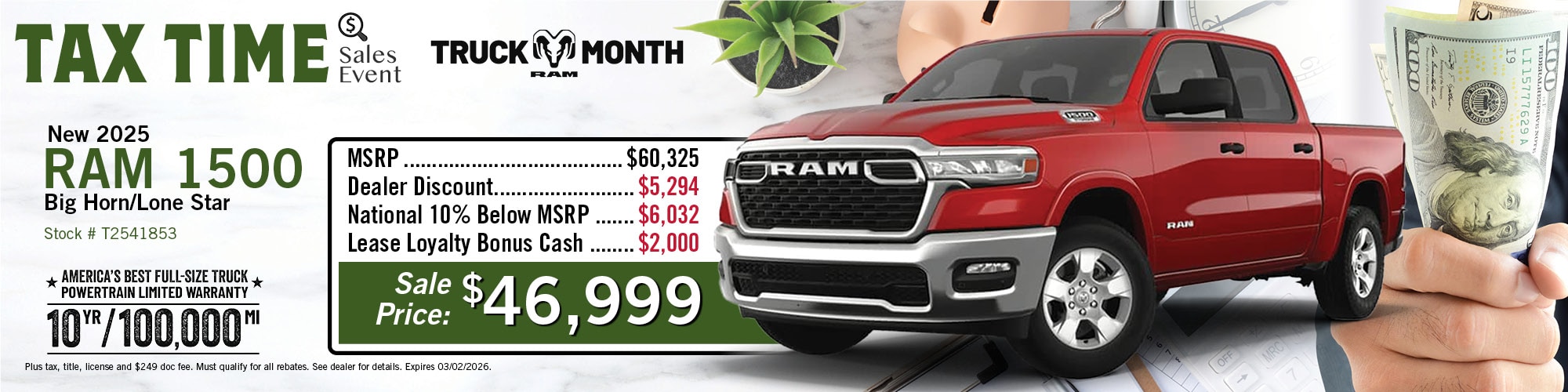 2025 Ram 1500 Offer | Twin City CDJR