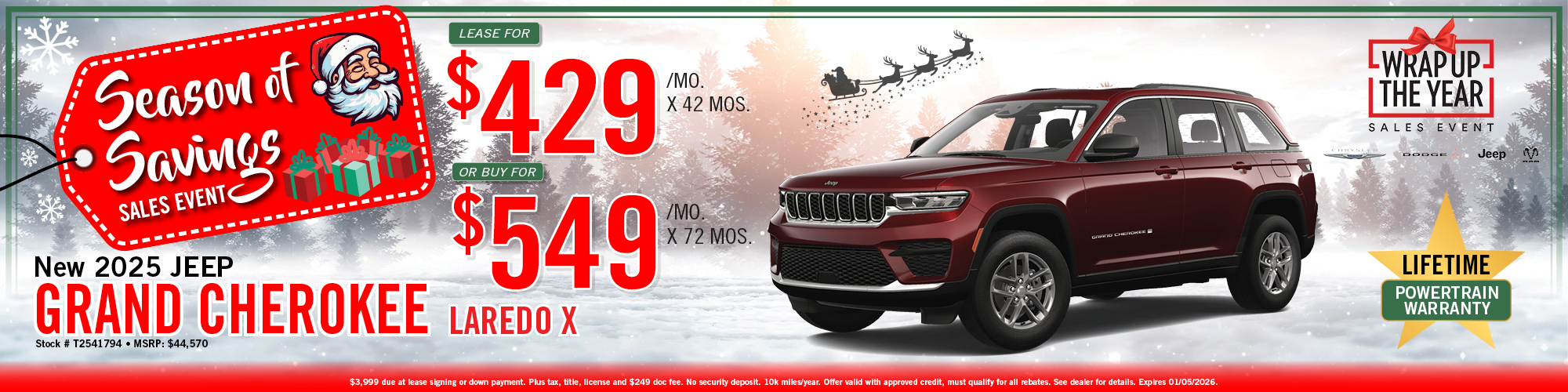 2025 Jeep Grand Cherokee Offer | Twin City CDJR