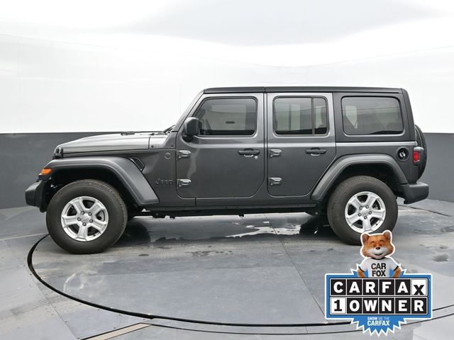 Used 2023 Jeep Wrangler 4-Door Sport S with VIN 1C4HJXDNXPW520521 for sale in Kokomo, IN
