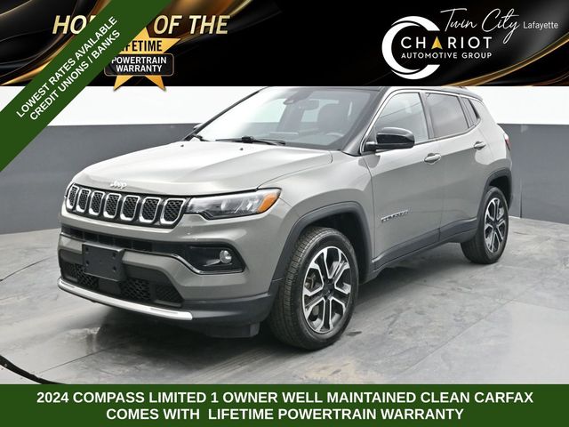Sting-Gray Clearcoat 2024 Jeep Compass Limited 4WD SUV / Crossover Four-Wheel Drive 8-Speed Automatic