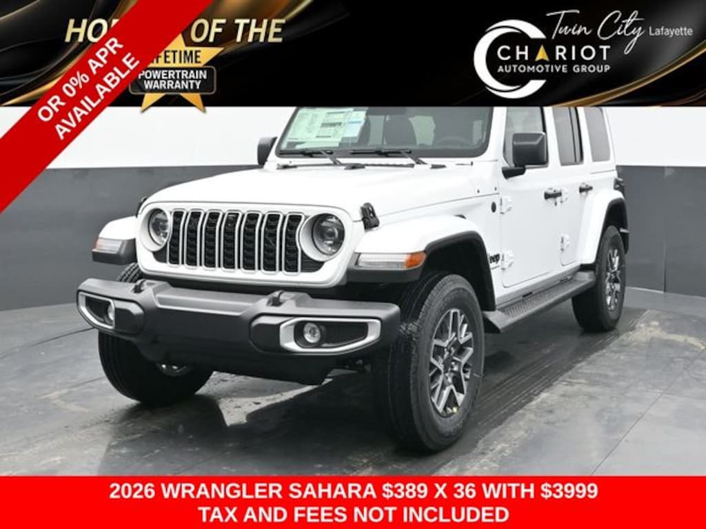 New 2026 Jeep Wrangler Sahara Sport Utility