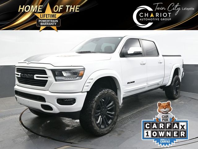 Bright White Clearcoat 2023 RAM 1500 Laramie Crew Cab 4WD Pickup Truck Four-Wheel Drive 8-Speed Automatic
