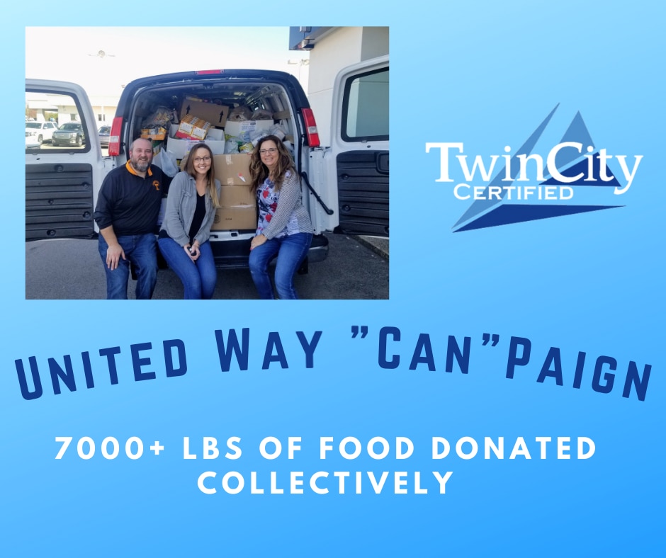 Twin City Certified United Way Can Drive