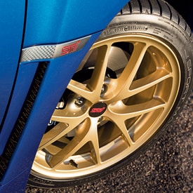 2015 STI Gold Wheels
