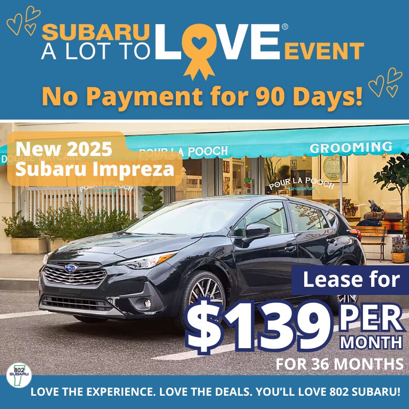 New Subaru Deals in Vermont | 802 Subaru