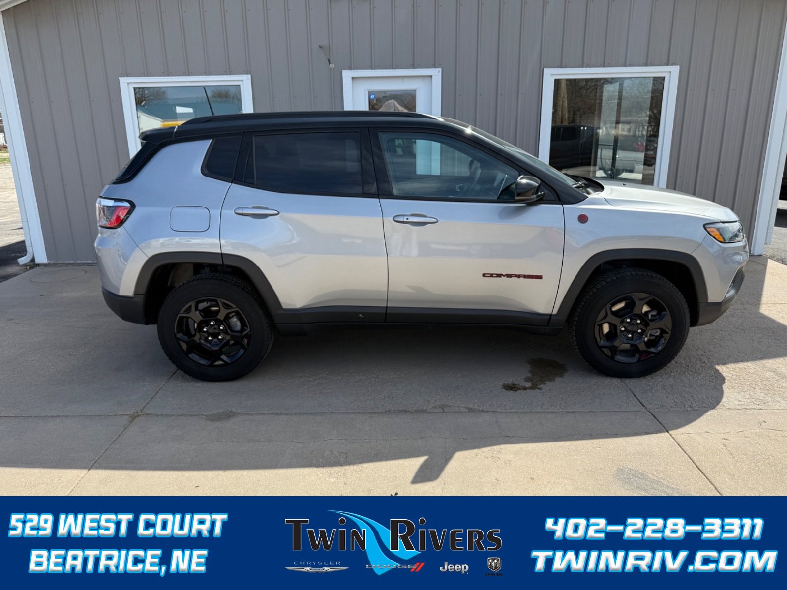 Certified 2023 Jeep Compass Trailhawk with VIN 3C4NJDDN3PT574735 for sale in Beatrice, NE