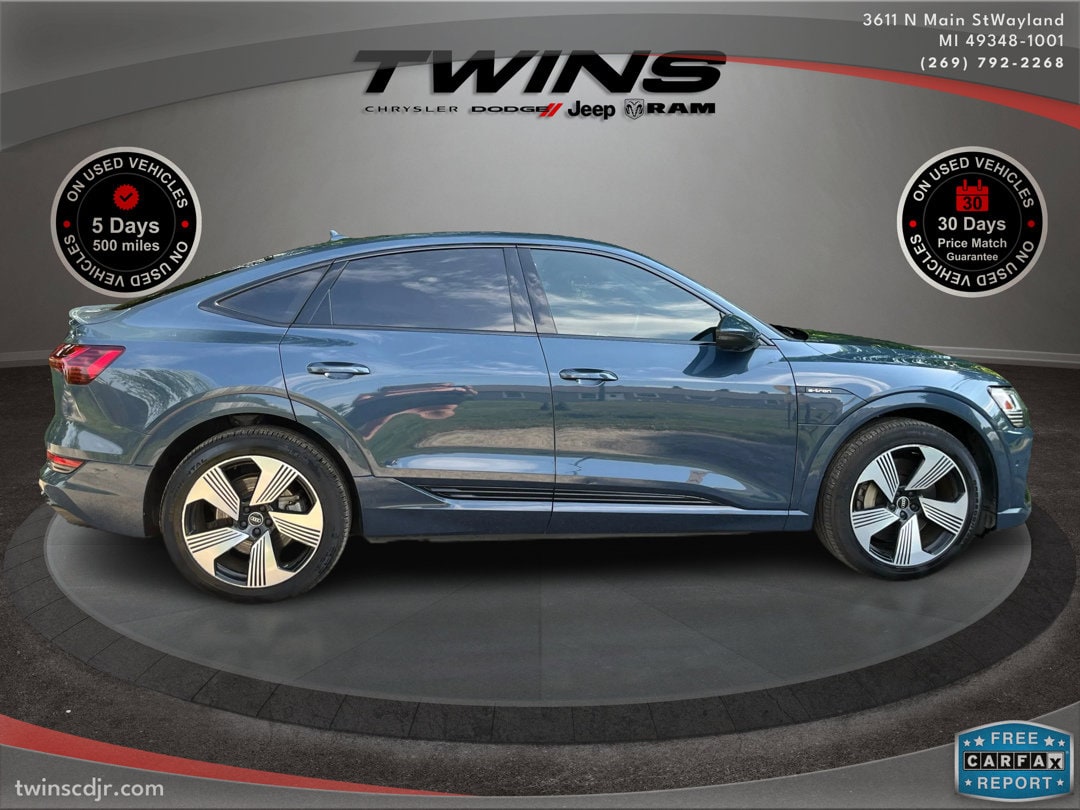 Used 2021 Audi e-tron Sportback Prestige with VIN WA13AAGE8MB028814 for sale in Wayland, MI