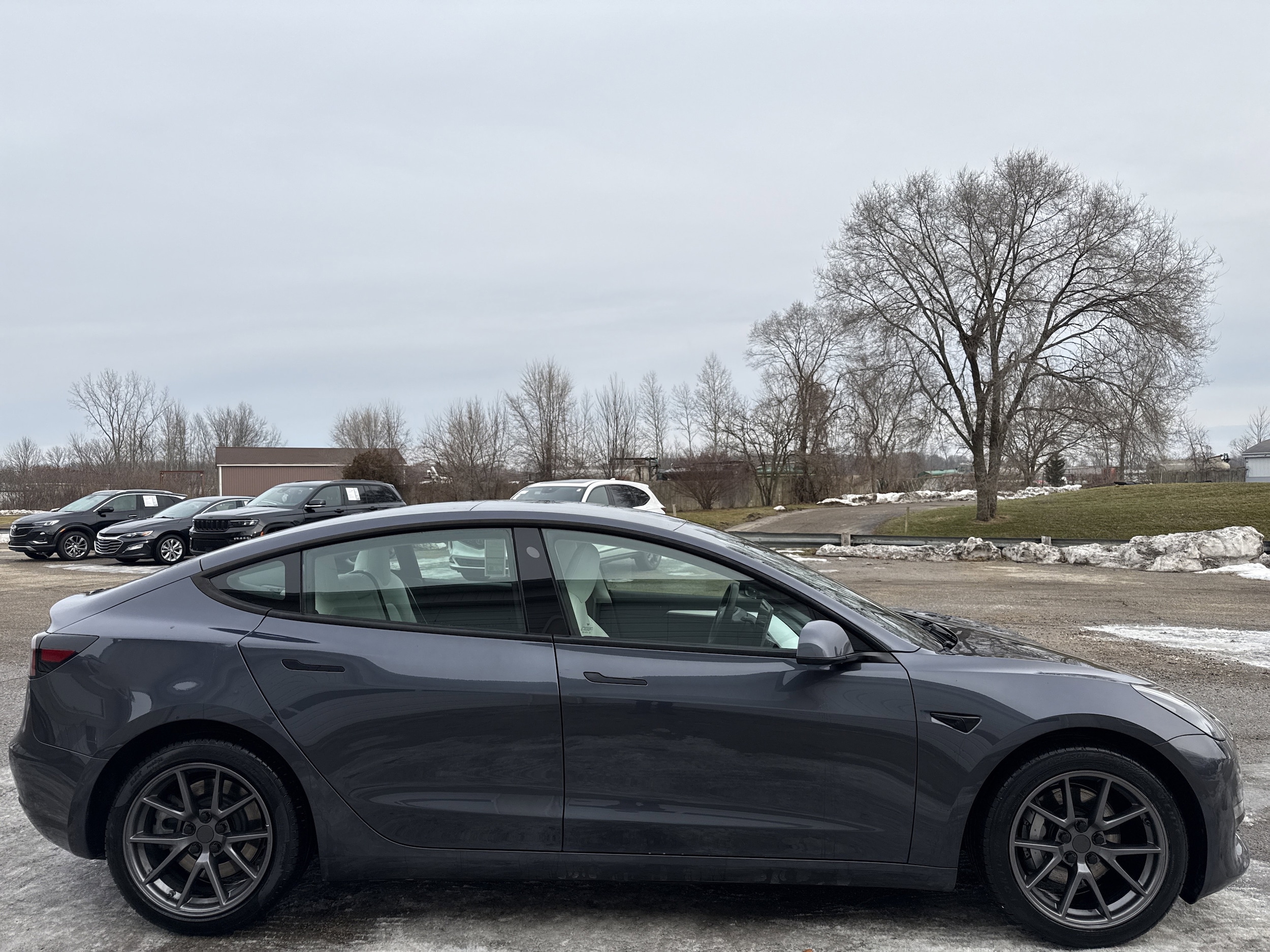 Used 2021 Tesla Model 3 Base with VIN 5YJ3E1EB8MF993057 for sale in Wayland, MI