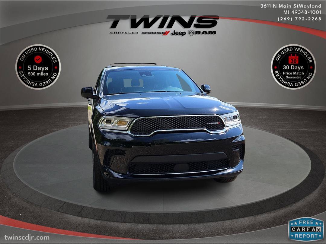 Used 2023 Dodge Durango SXT with VIN 1C4RDJAG8PC614896 for sale in Wayland, MI