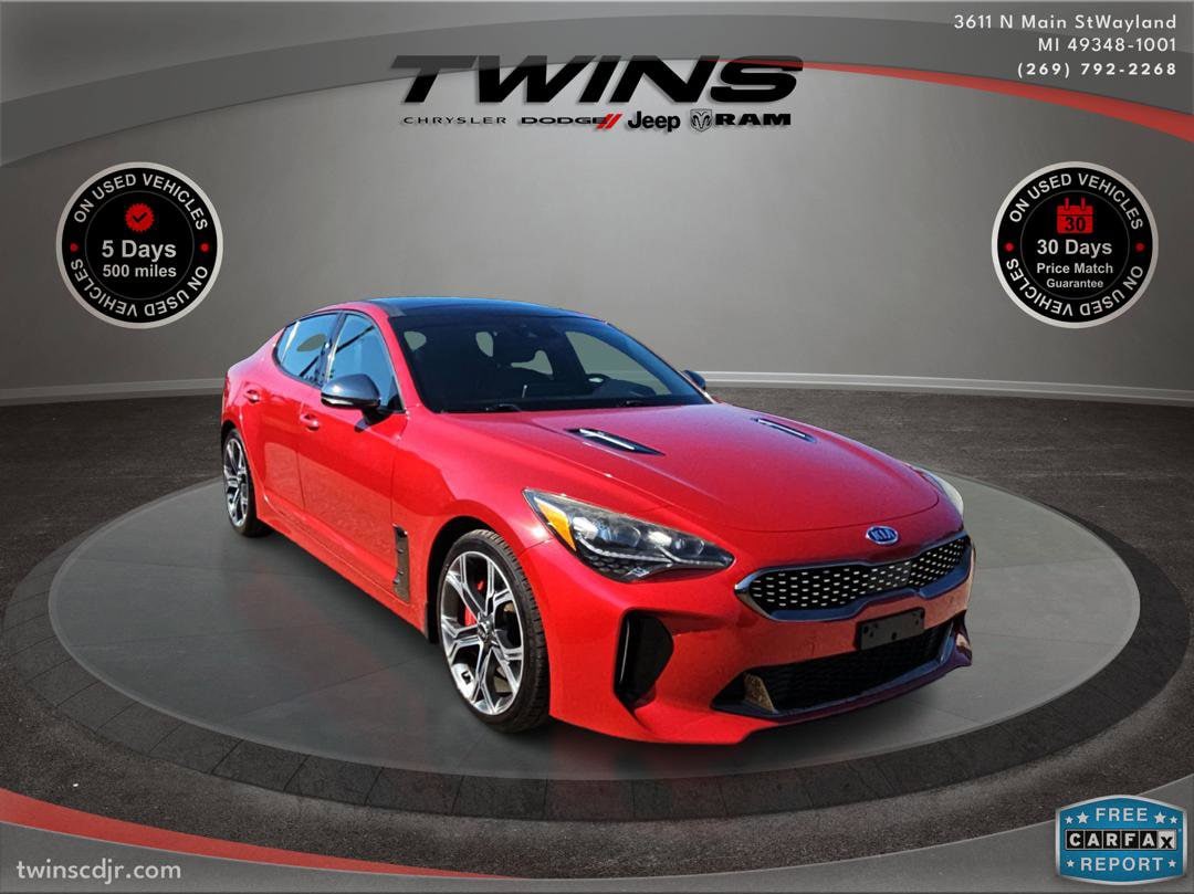 Used 2018 Kia Stinger GT2 with VIN KNAE55LC0J6017791 for sale in Wayland, MI