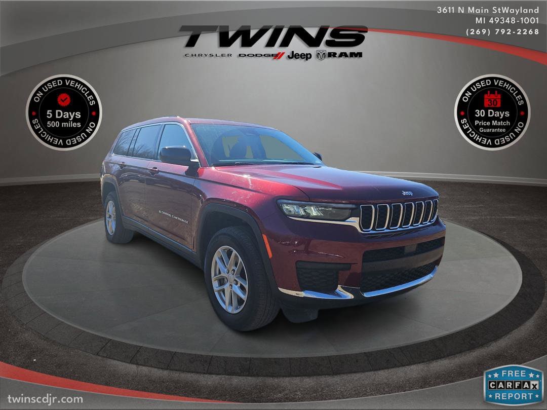 Used 2023 Jeep Grand Cherokee L Laredo with VIN 1C4RJKAG3P8782334 for sale in Wayland, MI
