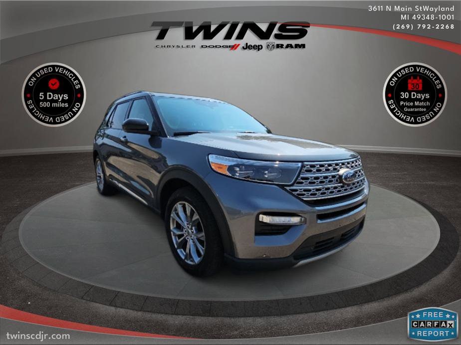 Used 2022 Ford Explorer Limited with VIN 1FMSK7FH0NGB21274 for sale in Wayland, MI
